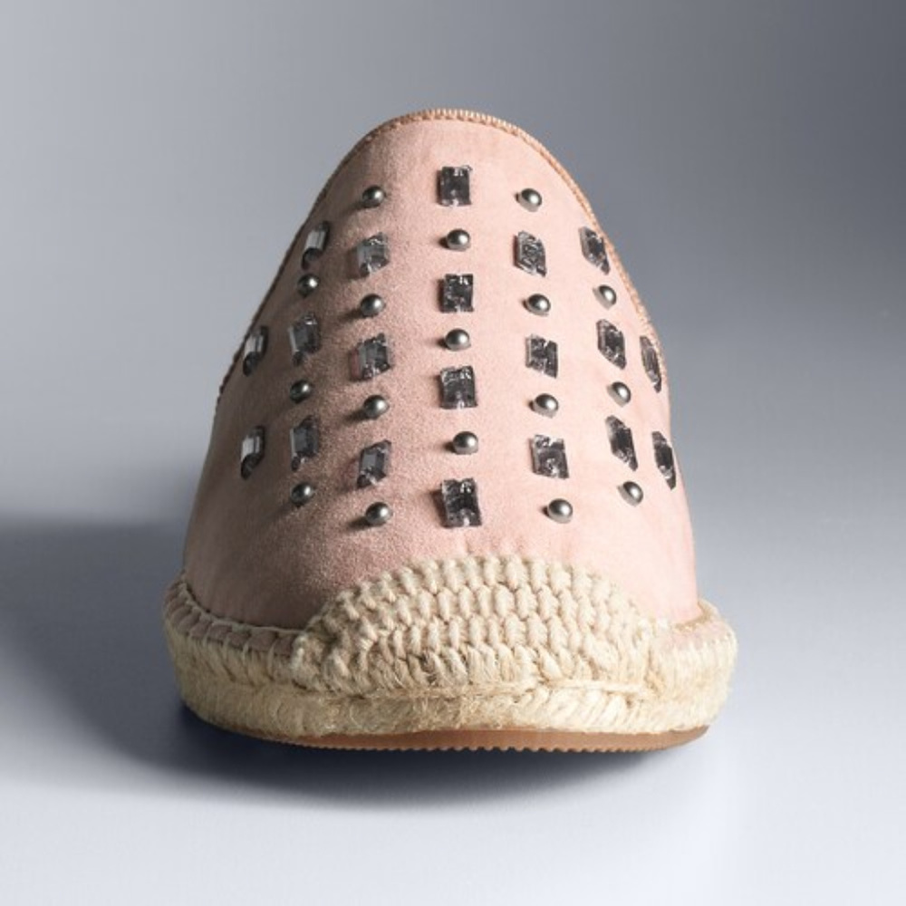 Simply Vera Vera Wang Poetry Espadrille Mules 6.5